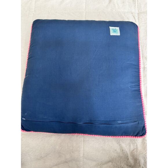 Karma Living Throw Pillow Embroidered Heifer/COW RARE - Picture 4 of 5